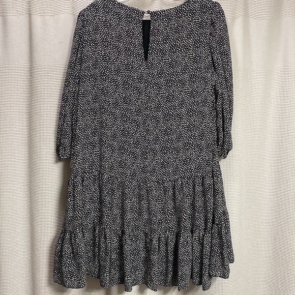 Zara The Helene dress SZ XXL mico dot Mini tiered Black/white puff sleeve FLAW - Picture 4 of 7